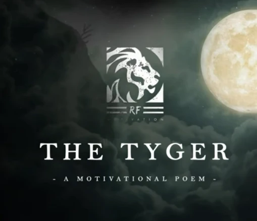 William Blake the poem: Tyger Tyger Flammenmeer