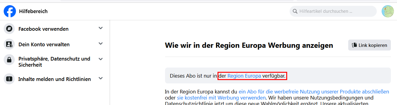 facebook.com & die Neuen Regeln. S 2-3