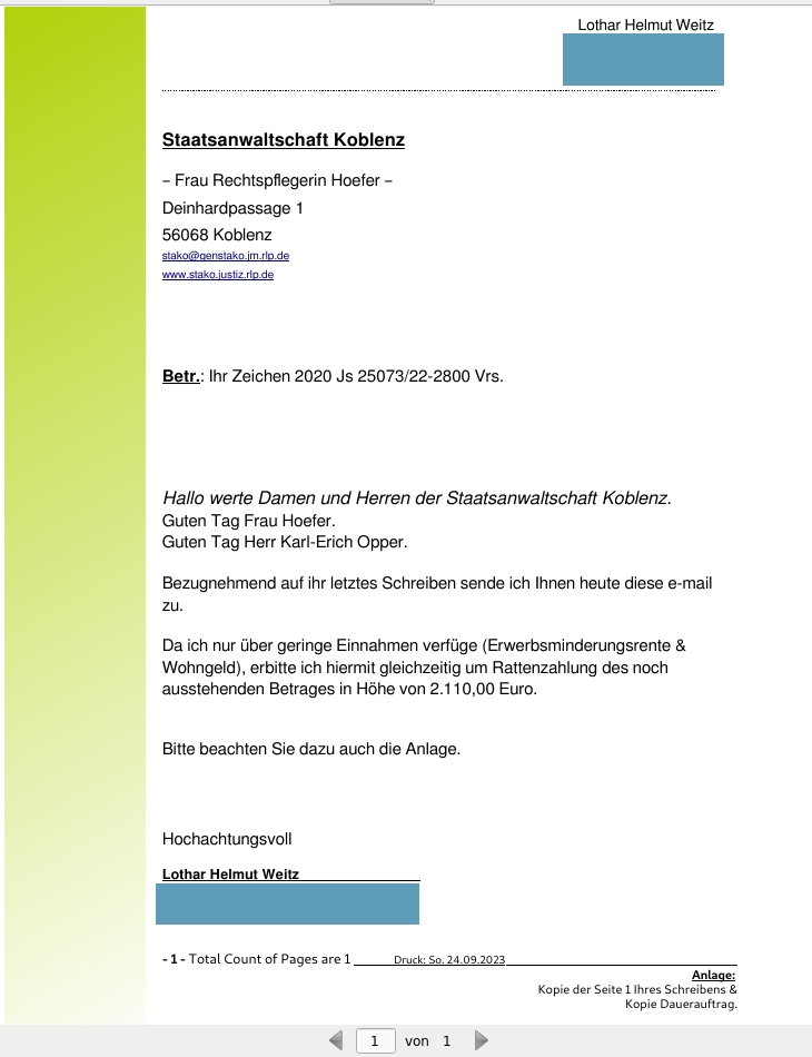 Schauprozeß am Landgericht Koblenz. S 2-4